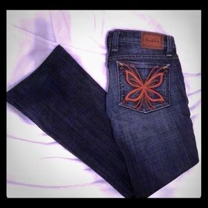 Sz 2 Frankie B Butterfly Pocket Jeans